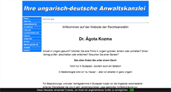 Desktop Screenshot of anwalt-in-ungarn.de