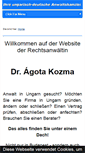 Mobile Screenshot of anwalt-in-ungarn.de